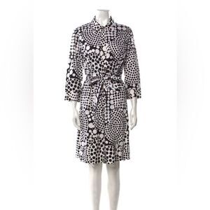 Black and White Polka Dot / Bold Print Dress from St. John Sport